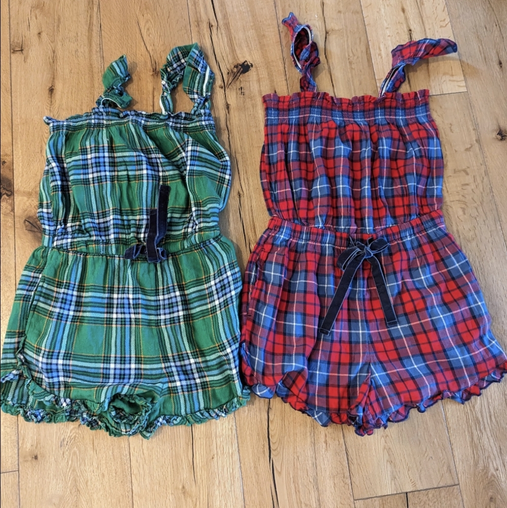 Aerie Plaid Rompers